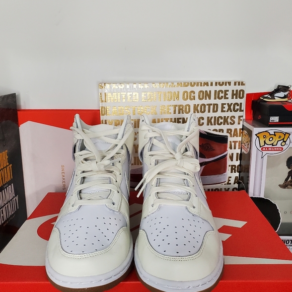 Nike Dunk High Sail Gum - Picture 2 of 4